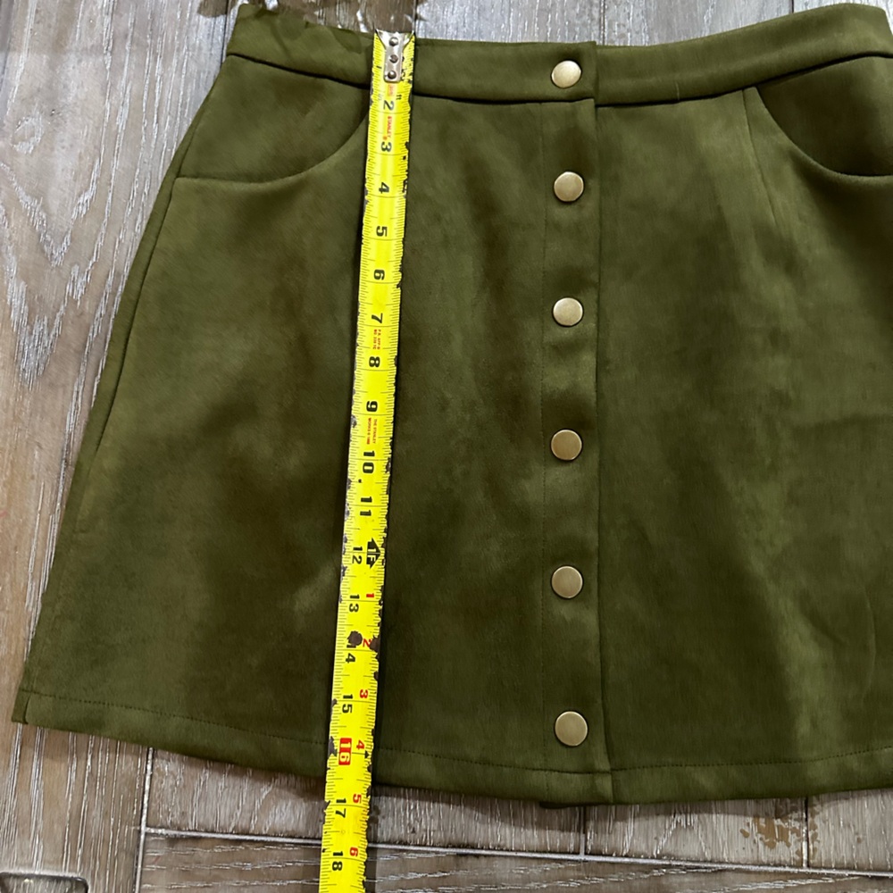 Bluivy Faux Suede Skirt - Picture 4 of 11